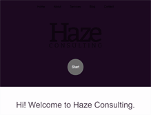 Tablet Screenshot of hazeconsulting.com